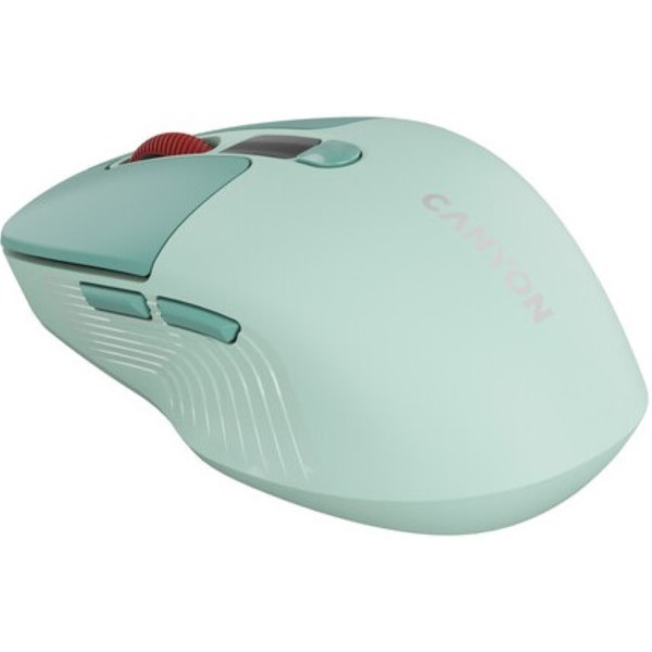 Фото - Миша бездротова Canyon MW-26 LCD Silent Dual mode Green (CNS-CMSW26GR)
