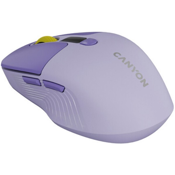 Фото - Миша бездротова Canyon MW-26 LCD Silent Dual mode Violet (CNS-CMSW26V)