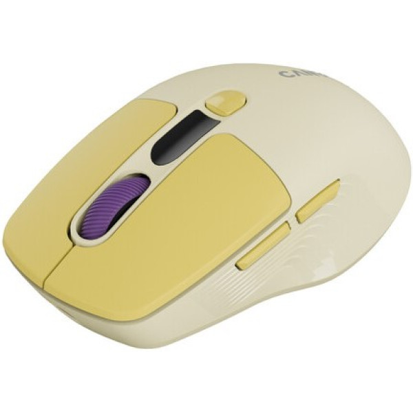 Фото - Мышь беспроводная Canyon MW-26 LCD Silent Dual mode Yellow (CNS-CMSW26Y)
