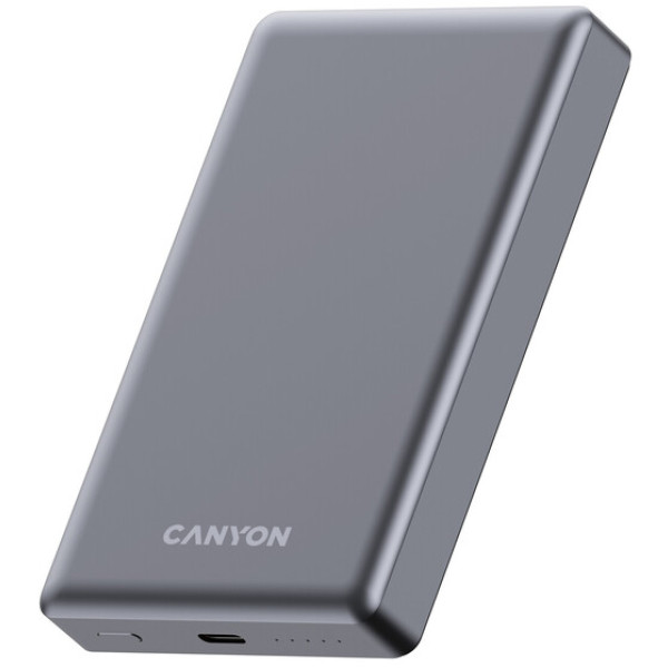 Фото - Батарея мобильная Canyon OnPower 510 slim Magsafe 10000 mAh PD20W Dark Grey (CNS-CPB510DG)