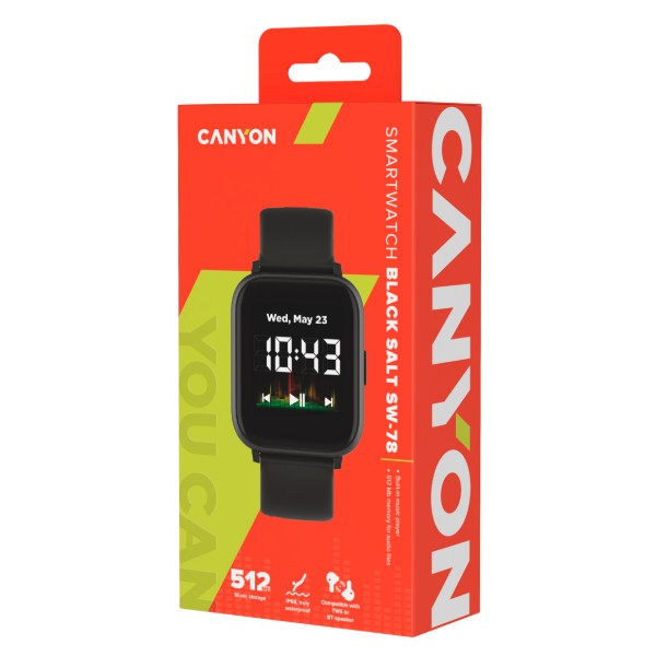 Фото - Смарт-часы Canyon Salt CNS-SW78 Black