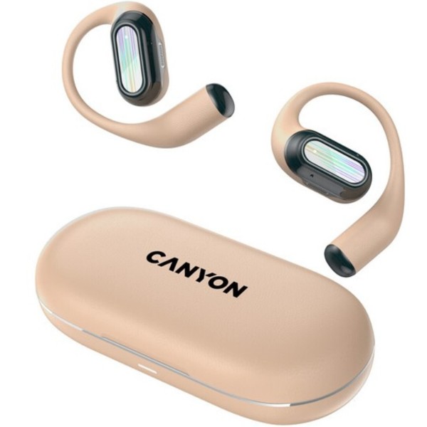 Фото - Наушники вкладыши беспроводные TWS Canyon OnFlow 12 OWS ENC Beige (CNS-TWS12BE)