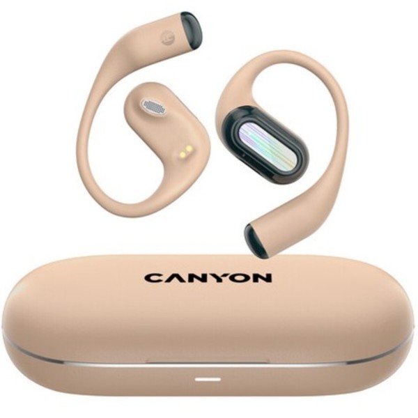 Фото - Наушники вкладыши беспроводные TWS Canyon OnFlow 12 OWS ENC Beige (CNS-TWS12BE)