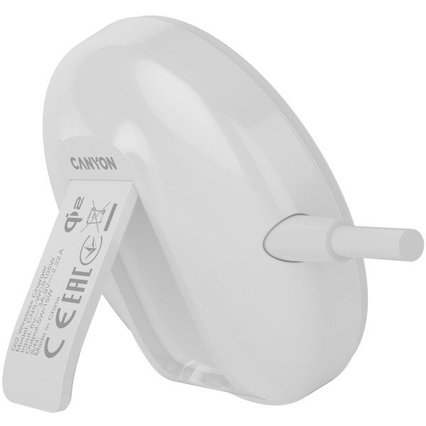 Фото - Бездротовий зарядний пристрій Canyon WS-105 15W Qi2 White (CNS-WCS105W)