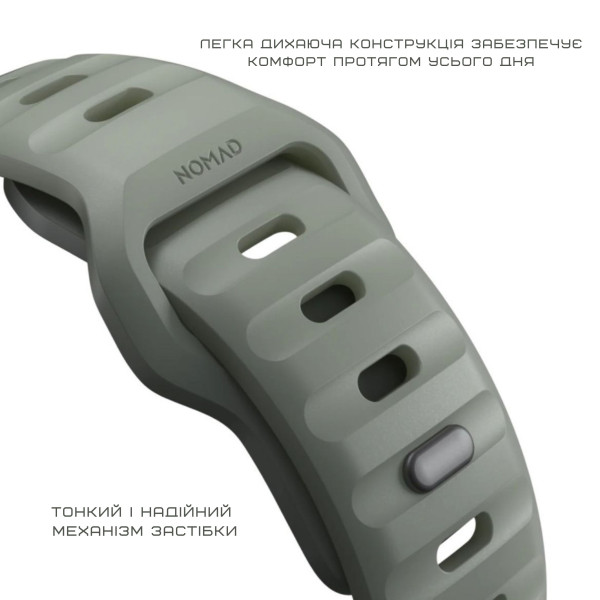 Фото - Ремінець для смарт-годинника Nomad Sport Band Coastal Rock 46mm/49mm (NM01112785)