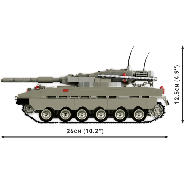 Фото - Пластиковый конструктор Cobi Танк Мерковая Mk 1 825 деталей (COBI-2621)