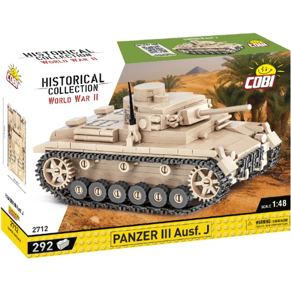 Фото - Пластиковий конструктор Cobi Друга Світова Війна Танк Panzer III 292 деталей (COBI-2712)