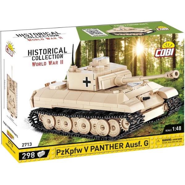 Фото - Пластиковий конструктор Cobi Друга Світова Війна Танк Panzer V Пантера 298 деталей (COBI-2713)