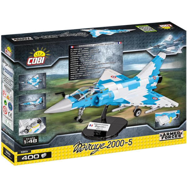 Фото - Пластиковий конструктор Cobi Літак Mirage 2000-5 400 деталей (COBI-5801)