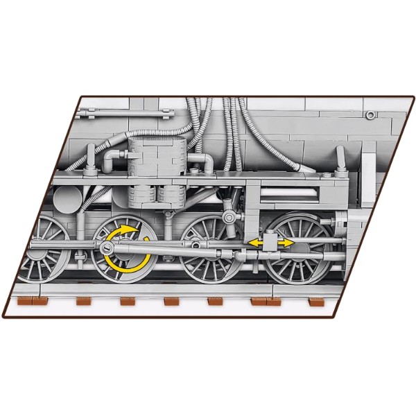Фото - Пластиковий конструктор Cobi Локомотив Kriegslokomotive Class 52 1:35 2476 деталей (COBI-6281)