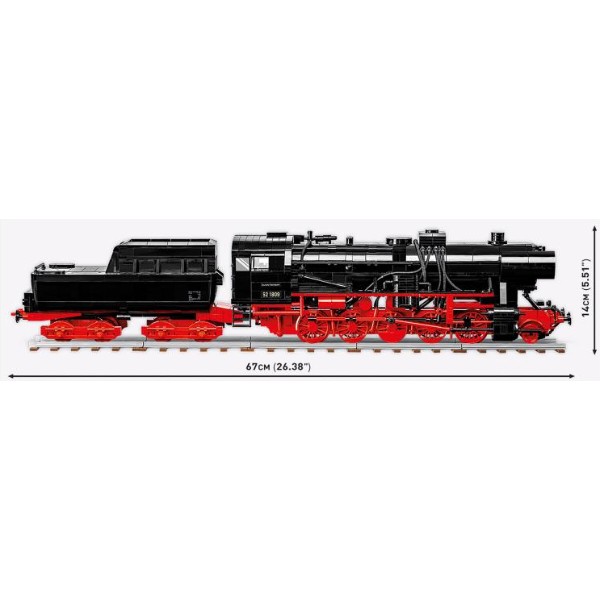 Фото - Пластиковый конструктор Cobi Локомотив DR BR Class 52 1:35 2505 деталей (COBI-6282)