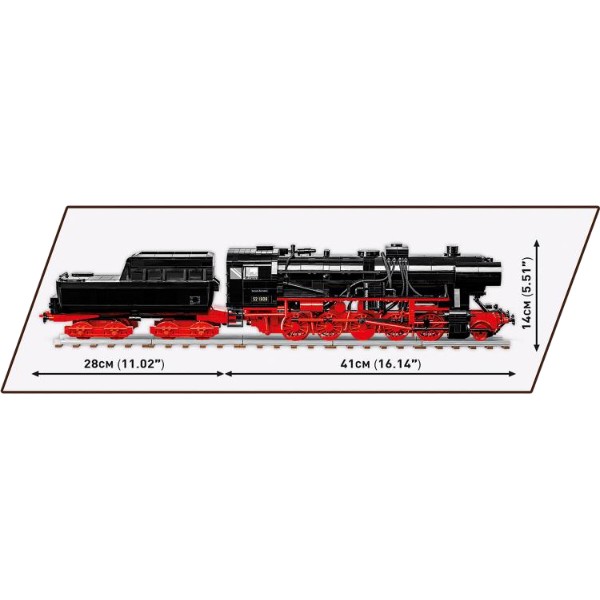 Фото - Пластиковый конструктор Cobi Локомотив DR BR Class 52 1:35 2505 деталей (COBI-6282)