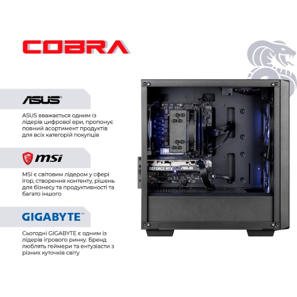 Фото - Системний блок Cobra Performance RTX 5070 TI / Ryzen 5 7500F / RAM 32GB / SSD 1TB / Win 11 (R5G23228)
