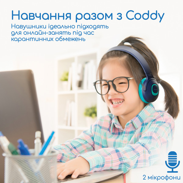 Фото - Навушники накладні бездротові Promate Coddy.Aqua