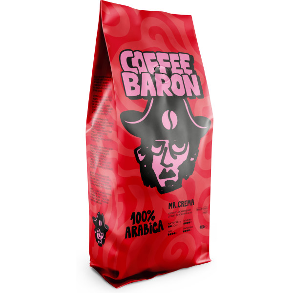 Фото - Кофе в зернах Coffee Baron Mr. CREMA 1 кг