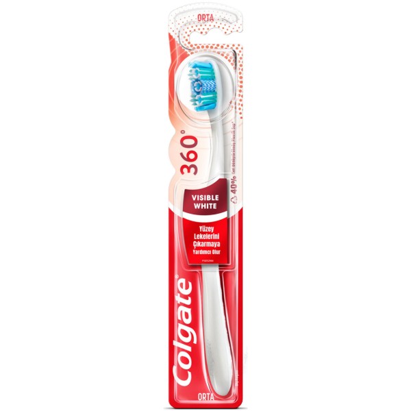 Фото - Зубна щітка Colgate 360 Оптик Уайт (6001067001485)