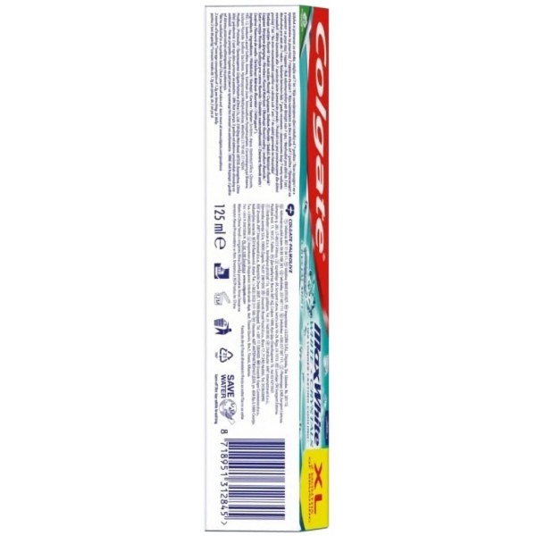 Фото - Зубная паста Colgate 125 мл Макс Блеск Хрустальная мята (8718951312845)