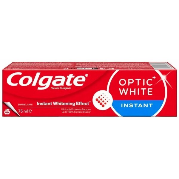 Фото - Зубная паста Colgate Optic White Мгновенное Отбеливание 75мл (8714789930848)