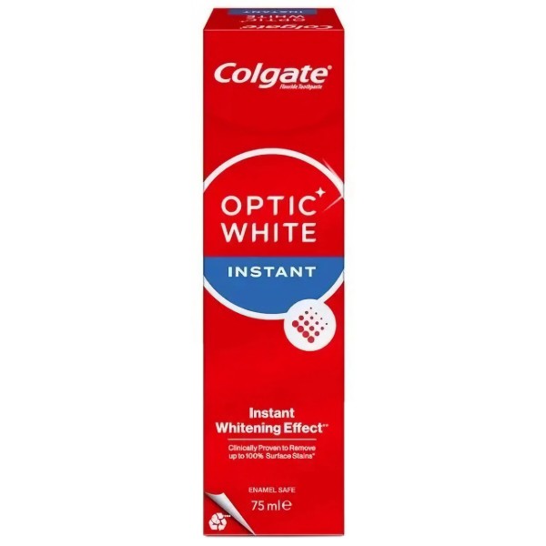Фото - Зубная паста Colgate Optic White Мгновенное Отбеливание 75мл (8714789930848)