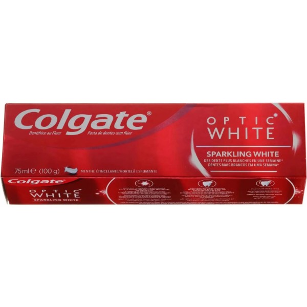 Фото - Зубна паста Colgate Optic White Сяюче Відбілювання 75мл (6920354829918)