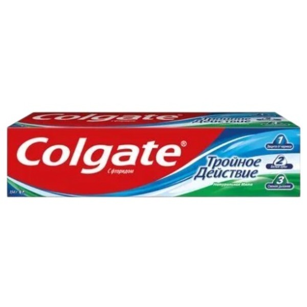 Фото - Зубна паста Colgate 150 мл Потрійна дія (6920354826986)