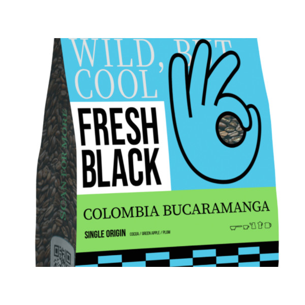 Фото - Кава в зернах Fresh Black mono Colombia Bucaramanga espresso 200г