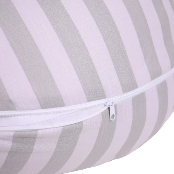 Фото - Подушка для кормления MirSon №5019 Color Line 17-0600 Stripe White Gray 30х170 (2200010969795)