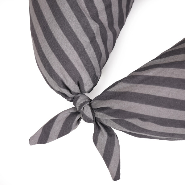 Фото - Подушка для годування MirSon №5016 Color Line 17-0601 Stripe Gray 30х170 (2200010969764)