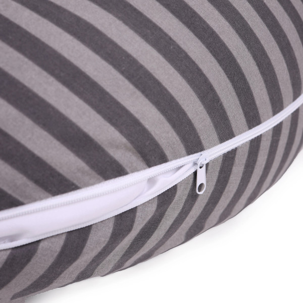 Фото - Подушка для годування MirSon №5016 Color Line 17-0601 Stripe Gray 30х170 (2200010969764)