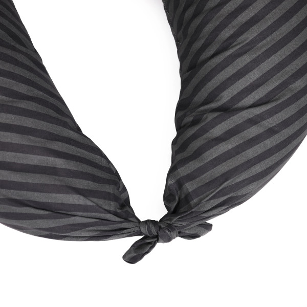 Фото - Подушка для кормления MirSon №5017 Color Line 17-0611 Stripe Black 30х170 (2200010969771)