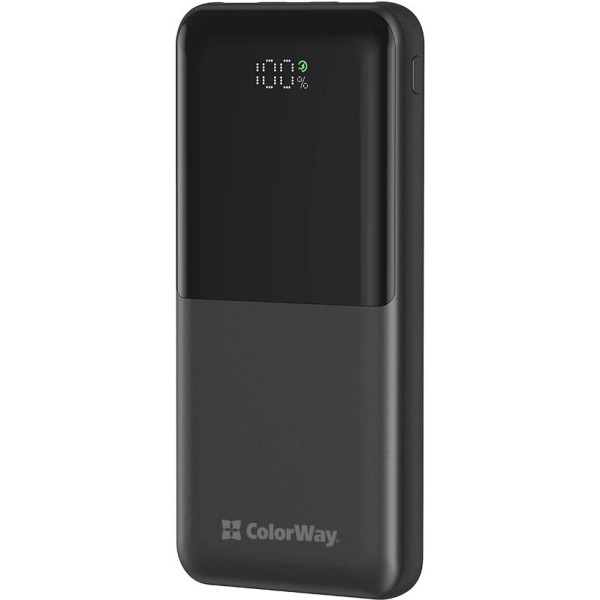 Фото - Батарея мобильная Colorway 10 000 mAh LCD Black (CW-PB100LPB3BK-PDD)