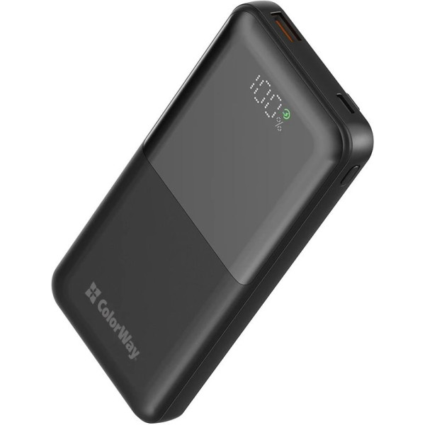 Фото - Батарея мобильная Colorway 10 000 mAh LCD Black (CW-PB100LPB3BK-PDD)