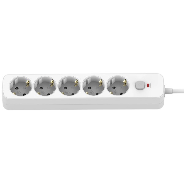 Фото - Мережевий фільтр Colorway 10A/2500W (CCA-3G1MM) 5 р/5M White (CW-PSEA1055W)