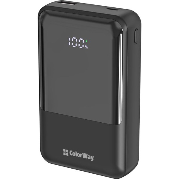 Фото - Батарея мобильная Colorway 20 000 mAh DigiPower USB QC4.0 + USB-C PD45W Black (CW-PB200LP04BK)