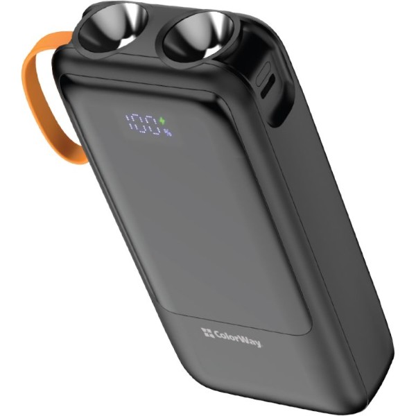 Фото - Батарея мобильная Colorway 20 000 mAh PowerHub USB QC4.0 + USB-C PD22.5W Black (CW-PB200LP07BK)