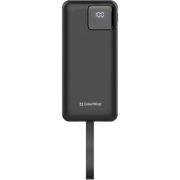 Фото - Батарея мобильная Colorway 30 000 mAh EnergyHub USB QC4.0 + USB-C PD22.5W Black (CW-PB300LP05BK)