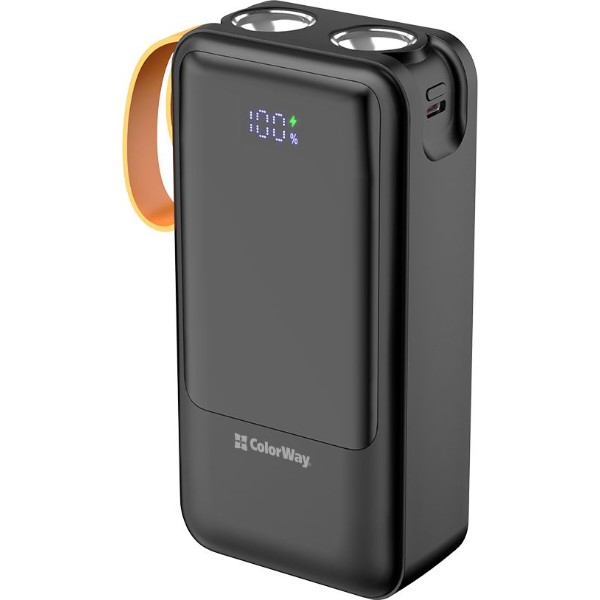 Фото - Батарея мобильная Colorway 30 000 mAh PowerHub USB QC4.0 + USB-C PD22.5W Black (CW-PB300LP07BK)