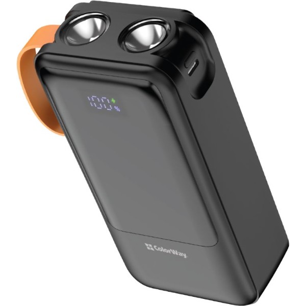 Фото - Батарея мобильная Colorway 30 000 mAh PowerHub USB QC4.0 + USB-C PD22.5W Black (CW-PB300LP07BK)