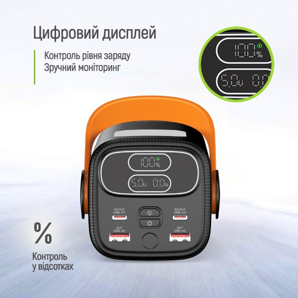Фото - Батарея мобільна Colorway 40 000 mAh NightWork USB QC4.0 + USB-C PD65W Black (CW-PB400LP06BK)