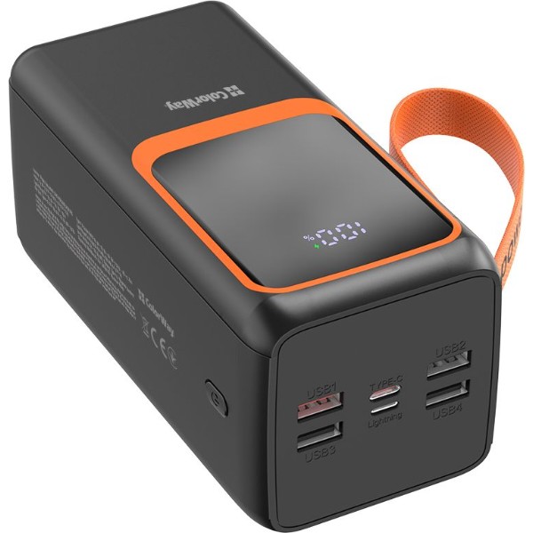 Фото - Батарея мобільна Colorway 50 000 mAh PowerView USB QC4.0 + USB-C PD22.5W Black (CW-PB500LP02BK)
