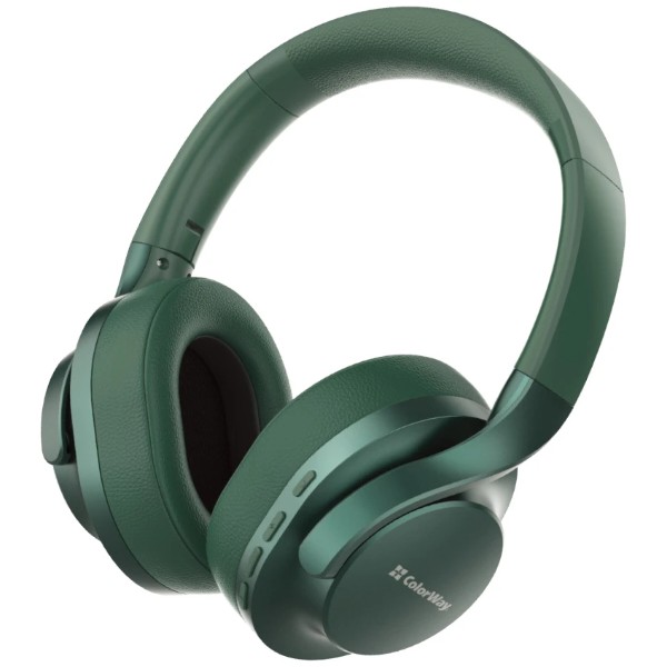 Фото - Наушники полноразмерные беспроводные Colorway AERO ANC Green (CW-HBT02G)