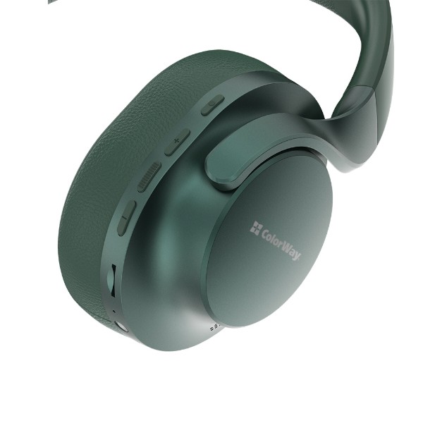 Фото - Наушники полноразмерные беспроводные Colorway AERO ANC Green (CW-HBT02G)