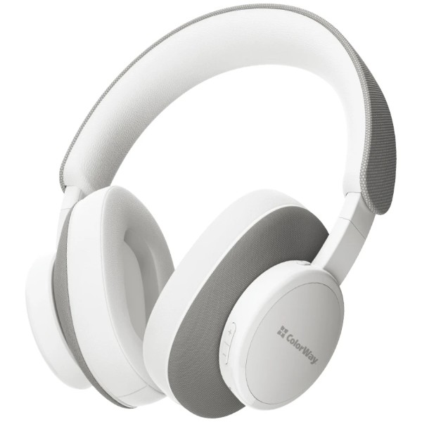 Фото - Навушники повнорозмірні бездротові Colorway CORE ANC White-Gray (CW-HBT03WG)