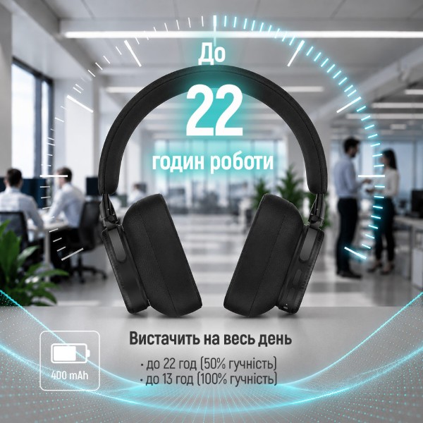 Фото - Наушники полноразмерные беспроводные Colorway PRIME Black (CW-HBT01BK)