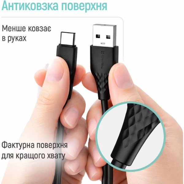 Фото - Кабель USB Type-C - USB Type-B Colorway USB - Type-C 2м Black (CW-CBUC095-BK)