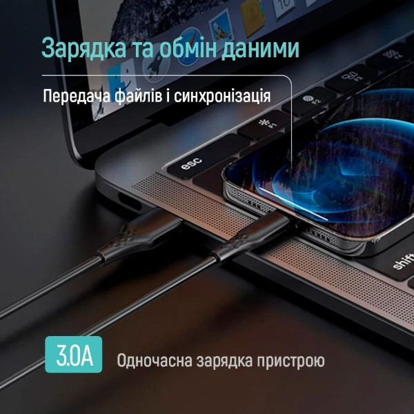 Фото - Кабель USB Type-C - USB Type-B Colorway USB - Type-C 2м Black (CW-CBUC095-BK)