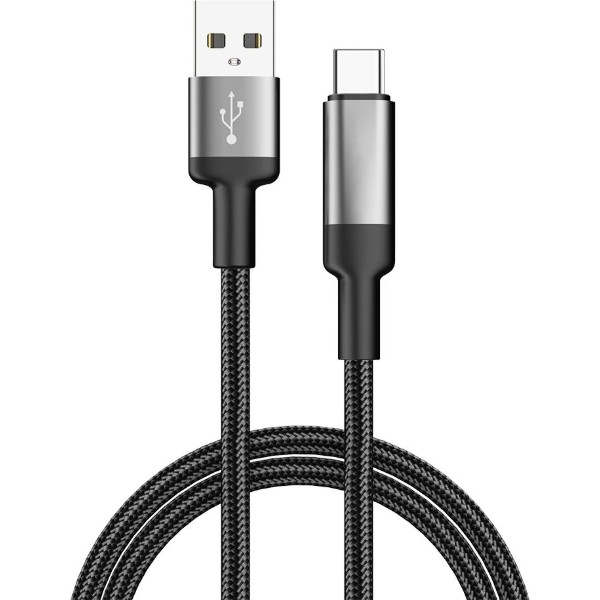 Фото - Кабель Colorway USB - Type-C (braided wire) 6А 2м Black (CW-CBUC097-BK)