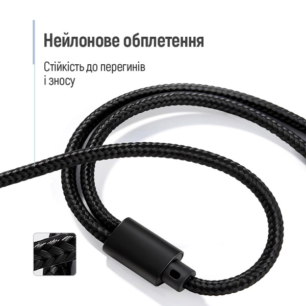 Фото - Перехідник Colorway 3.5мм AF в 3.5 мм 2 AM 1м (CW-AD-J2MJ)