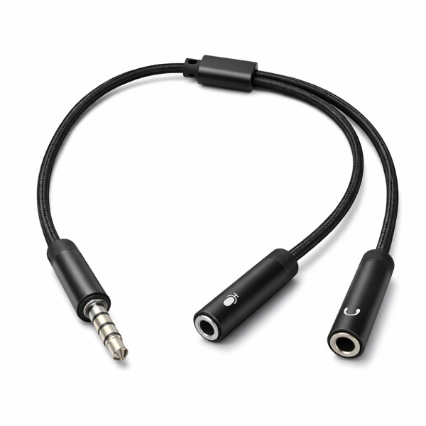 Фото - Переходник Colorway 3.5мм AM в 3.5 мм 2 AF 28 см (CW-AD-J2FJ)