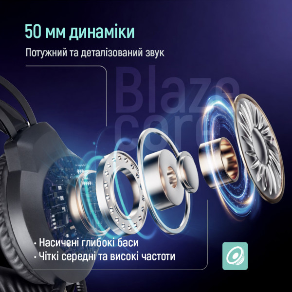 Фото - Гарнитура проводная игровая Colorway BlazeCore RGB Black (CW-HPG03BK)